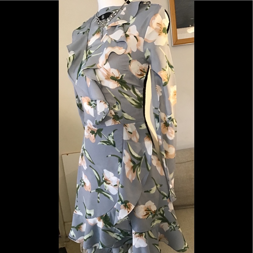M pretty floral long sleeves dress. Size 0